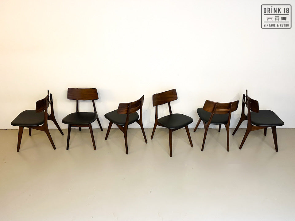 Zes Stavanger eetkamerstoelen - Louis van Teeffelen