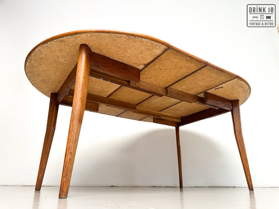 Vintage - Verlengbare ronde eettafel XL