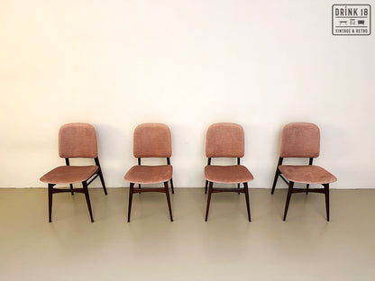 Vier vintage eetkamerstoelen - Louis van Teeffelen