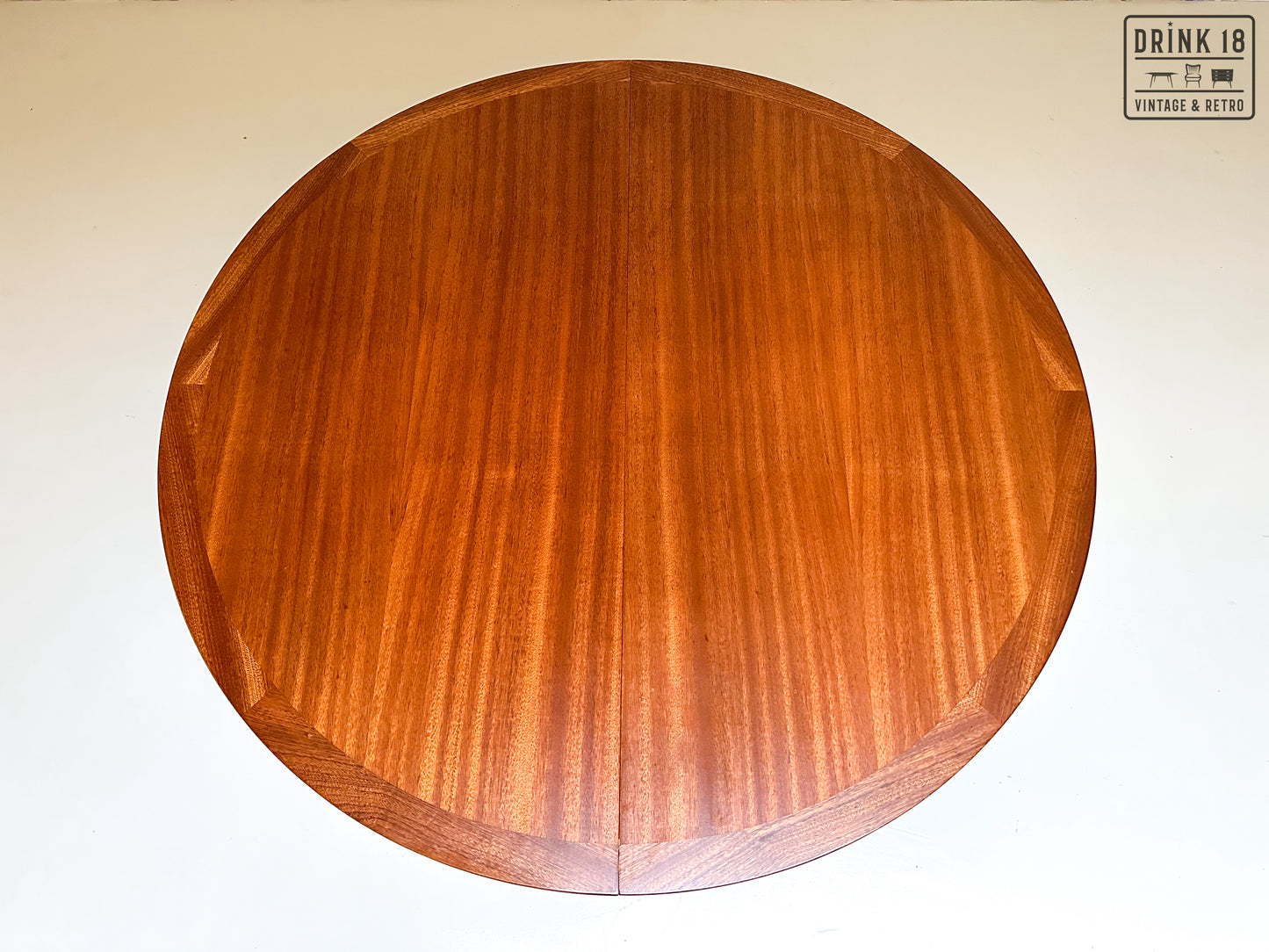Vintage - Verlengbare ronde eettafel XL #1