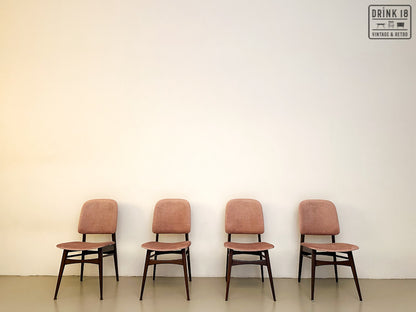 Vier vintage eetkamerstoelen - Louis van Teeffelen