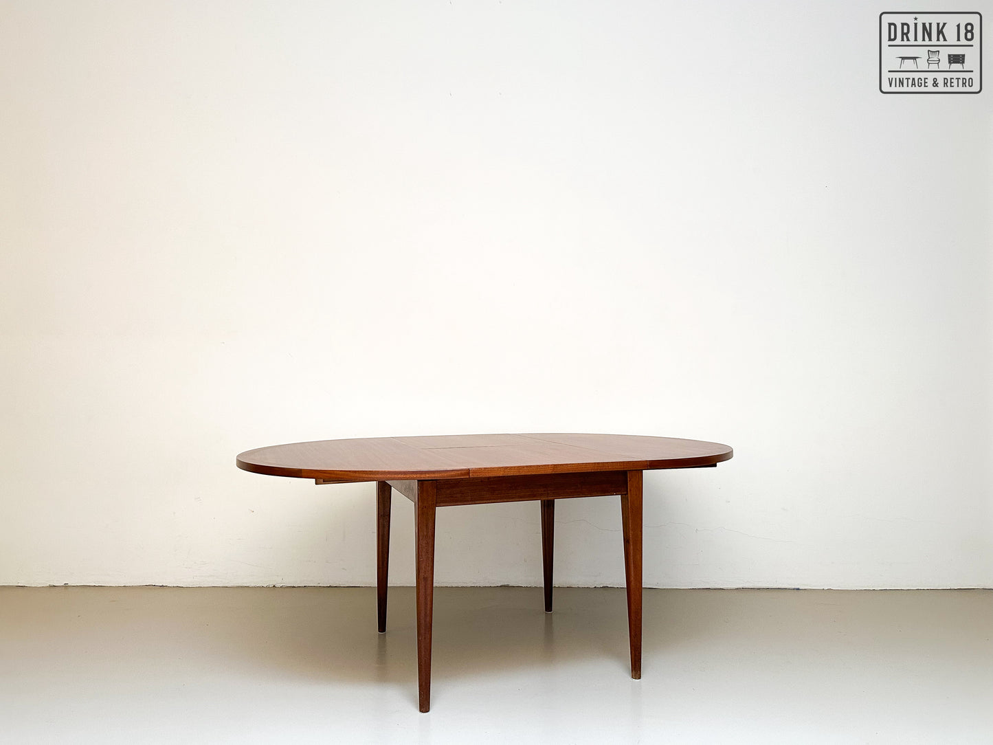 Vintage - Verlengbare ronde eettafel XL #1