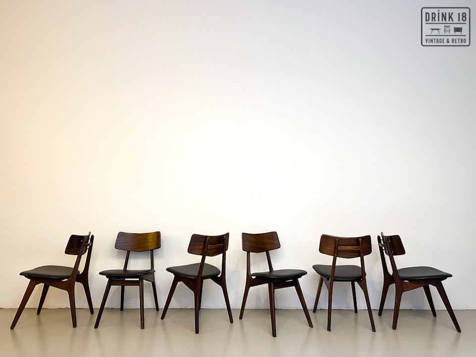 Zes Stavanger eetkamerstoelen - Louis van Teeffelen