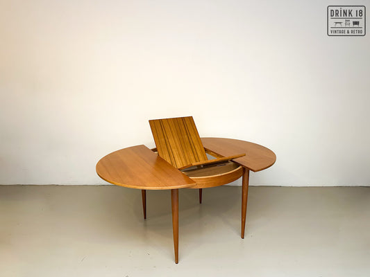 Vintage - Verlengbare ronde eettafel XL