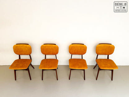 Vier vintage eetkamerstoelen (Sun) - Louis van Teeffelen