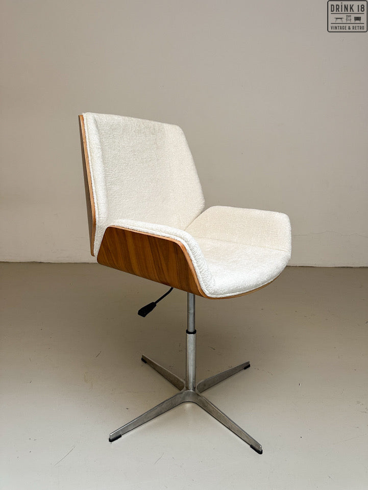 Vintage - Bureaustoel (off-white bouclé)
