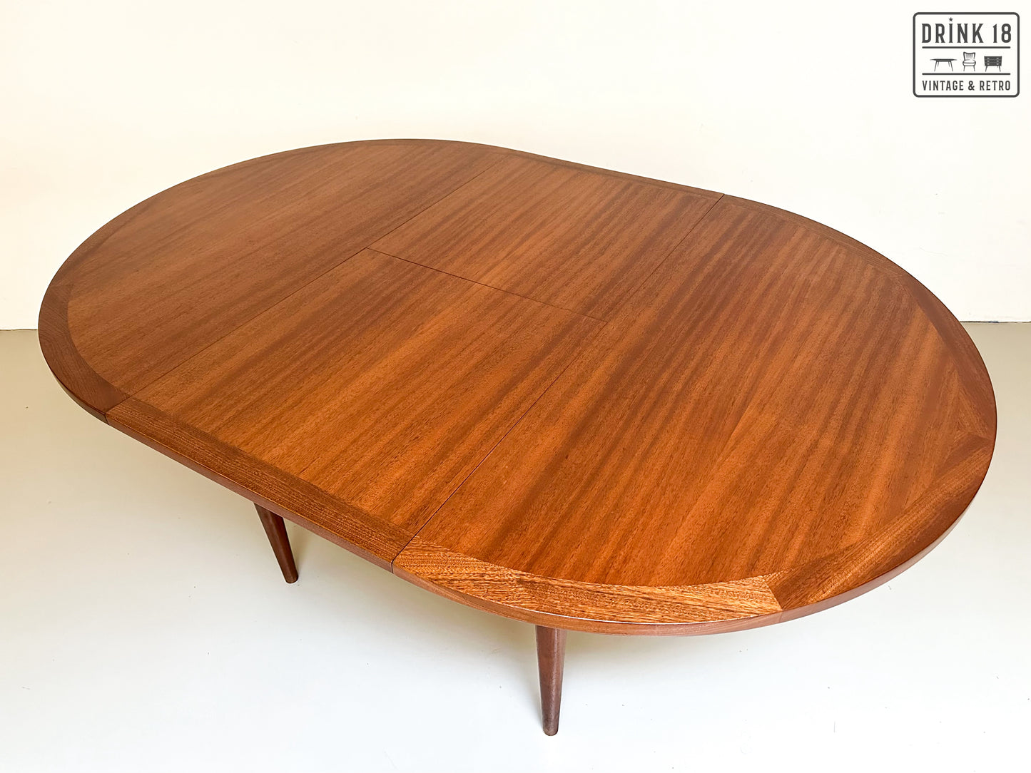 Vintage - Verlengbare ronde eettafel XL #1