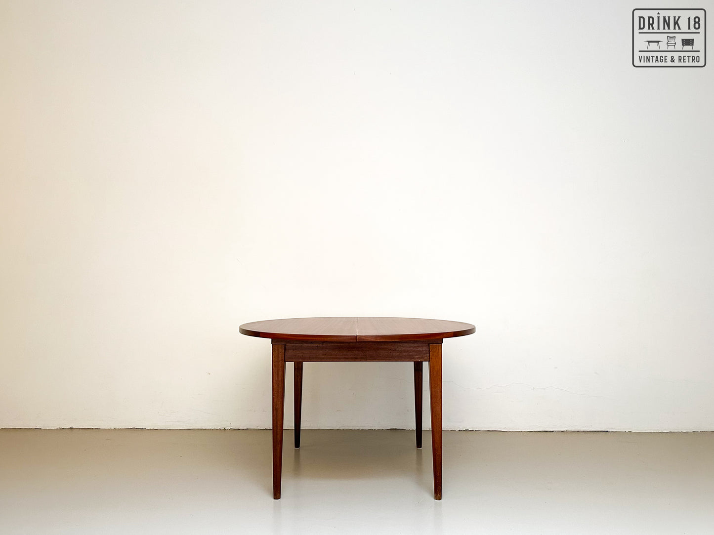 Vintage - Verlengbare ronde eettafel XL #1