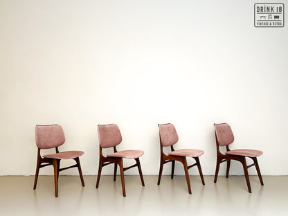 Vier vintage eetkamerstoelen - Louis van Teeffelen