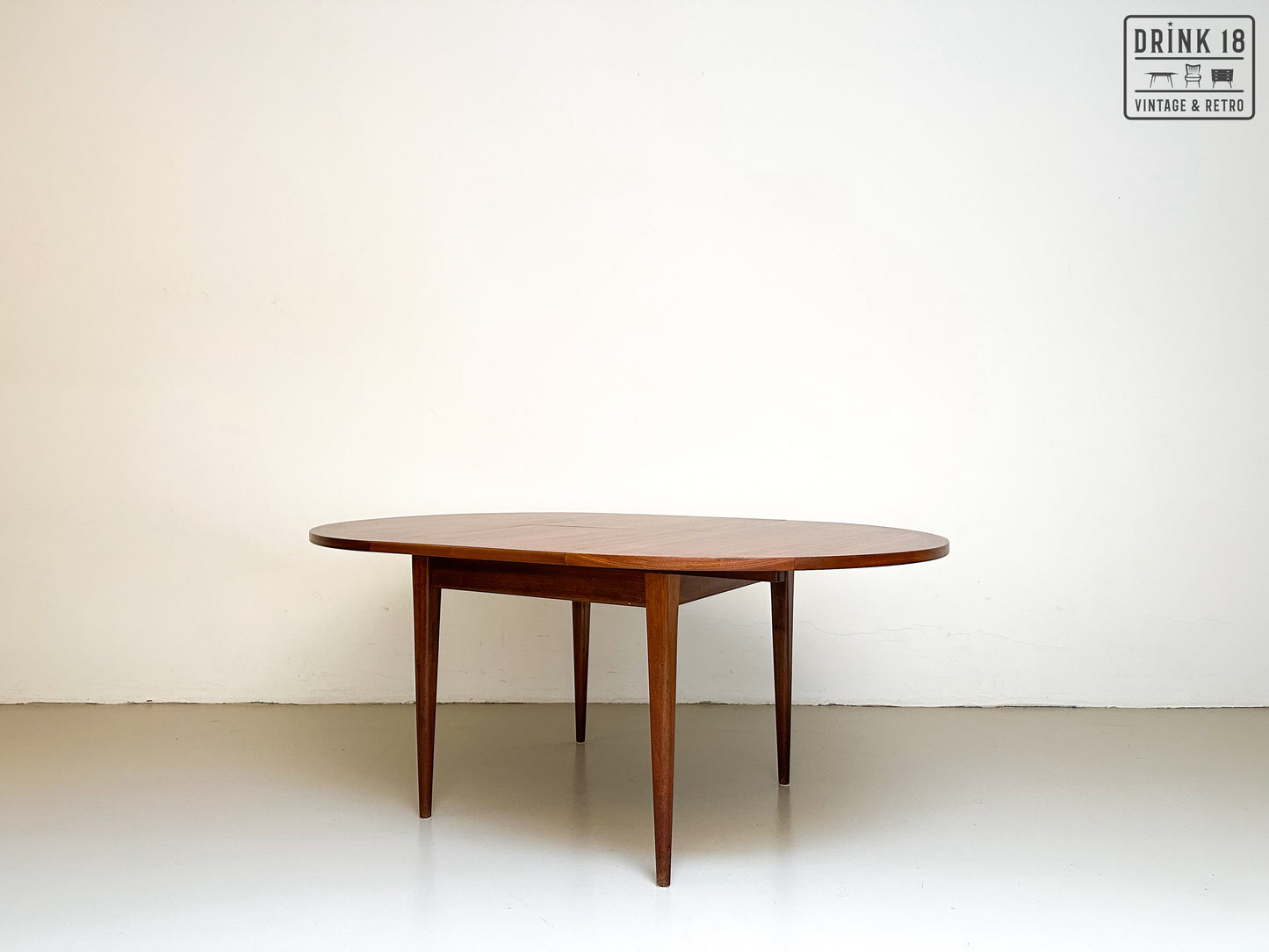 Vintage - Verlengbare ronde eettafel XL #1