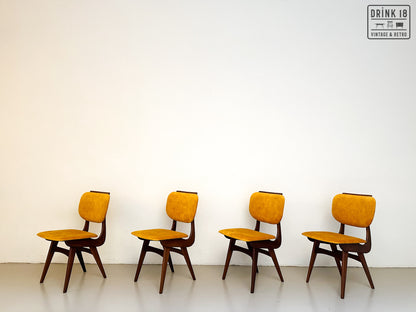 Vier vintage eetkamerstoelen (Sun) - Louis van Teeffelen