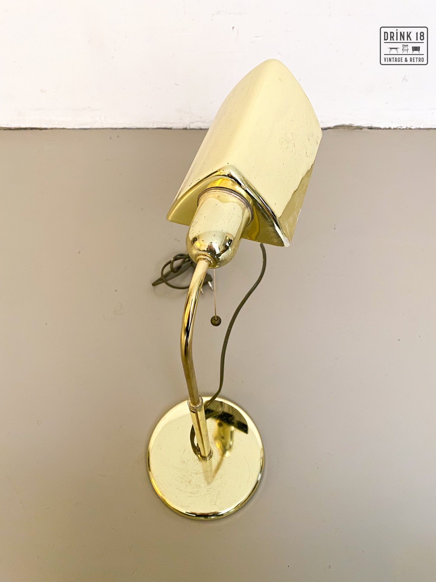 Vintage - Vergulde bureaulamp #2