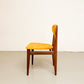 Vintage - Zes vintage eetkamerstoelen (Sun)