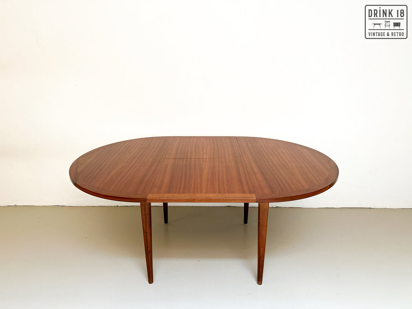 Vintage - Verlengbare ronde eettafel XL #1