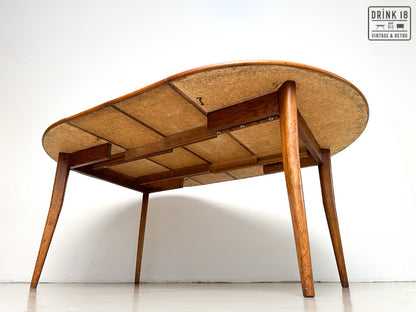 Vintage - Verlengbare ronde eettafel XL