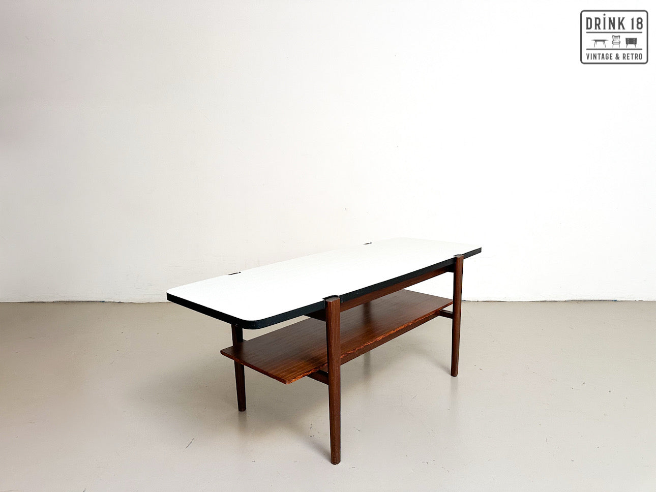 Vintage - Salontafel met omkeerbare blad