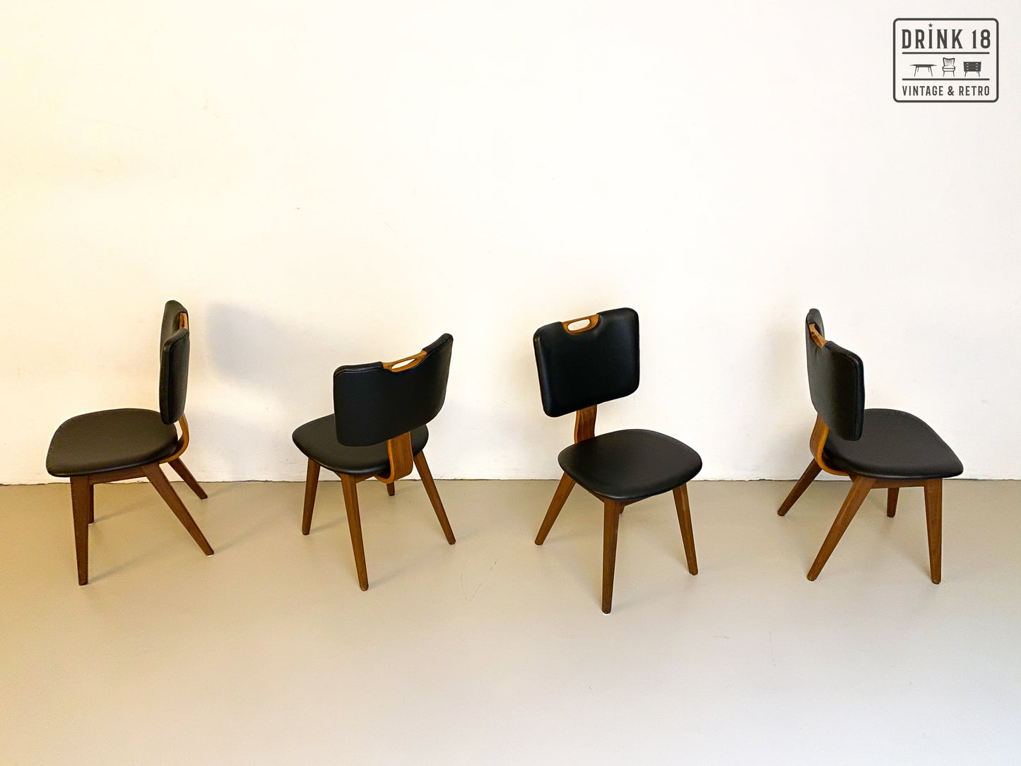 Vintage - Vier Eetkamerstoelen #6