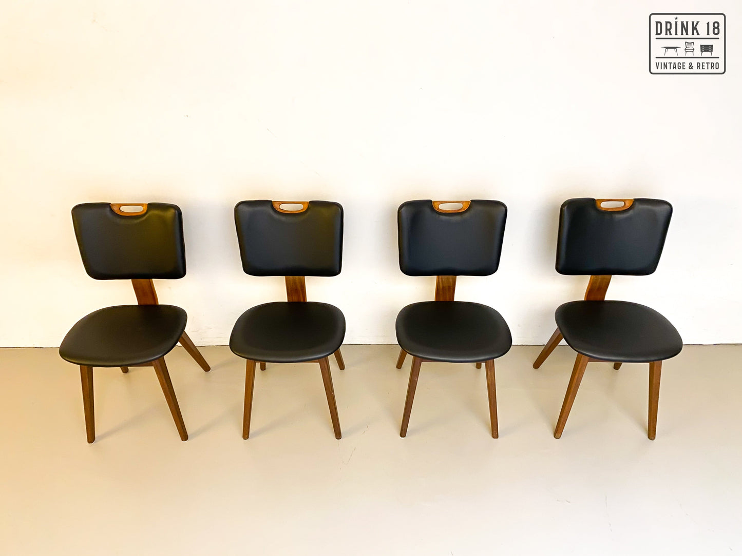 Vintage - Vier Eetkamerstoelen #6