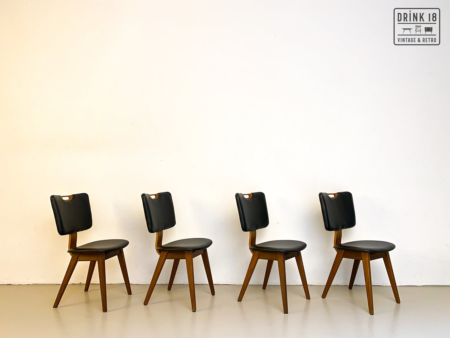 Vintage - Vier Eetkamerstoelen #6