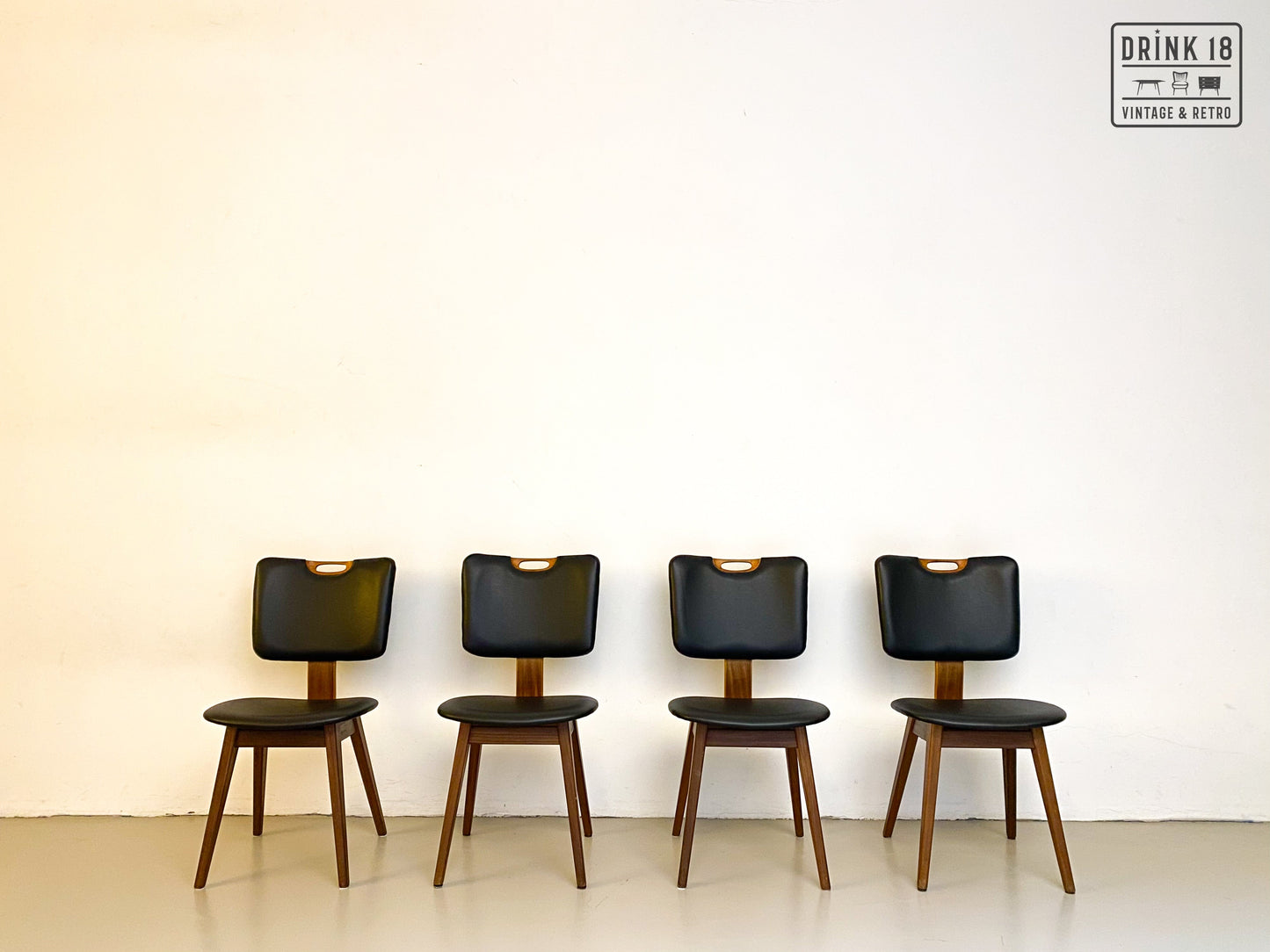 Vintage - Vier Eetkamerstoelen #6