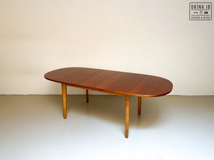 Vintage - Verlengbare ovale eettafel XL