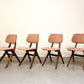 Vier Schaar-serie stoelen - Louis van Teeffelen