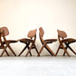 Vier Schaar-serie stoelen - Louis van Teeffelen