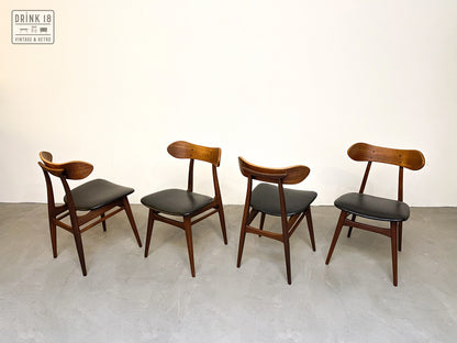 Vier Kastrup stoelen - Louis Van Teeffelen