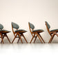 Vier vintage eetkamerstoelen (Eden) - Louis van Teeffelen
