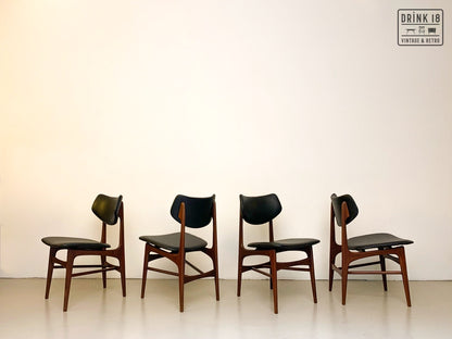 Zes vintage Hamar stoelen - Louis van Teeffelen