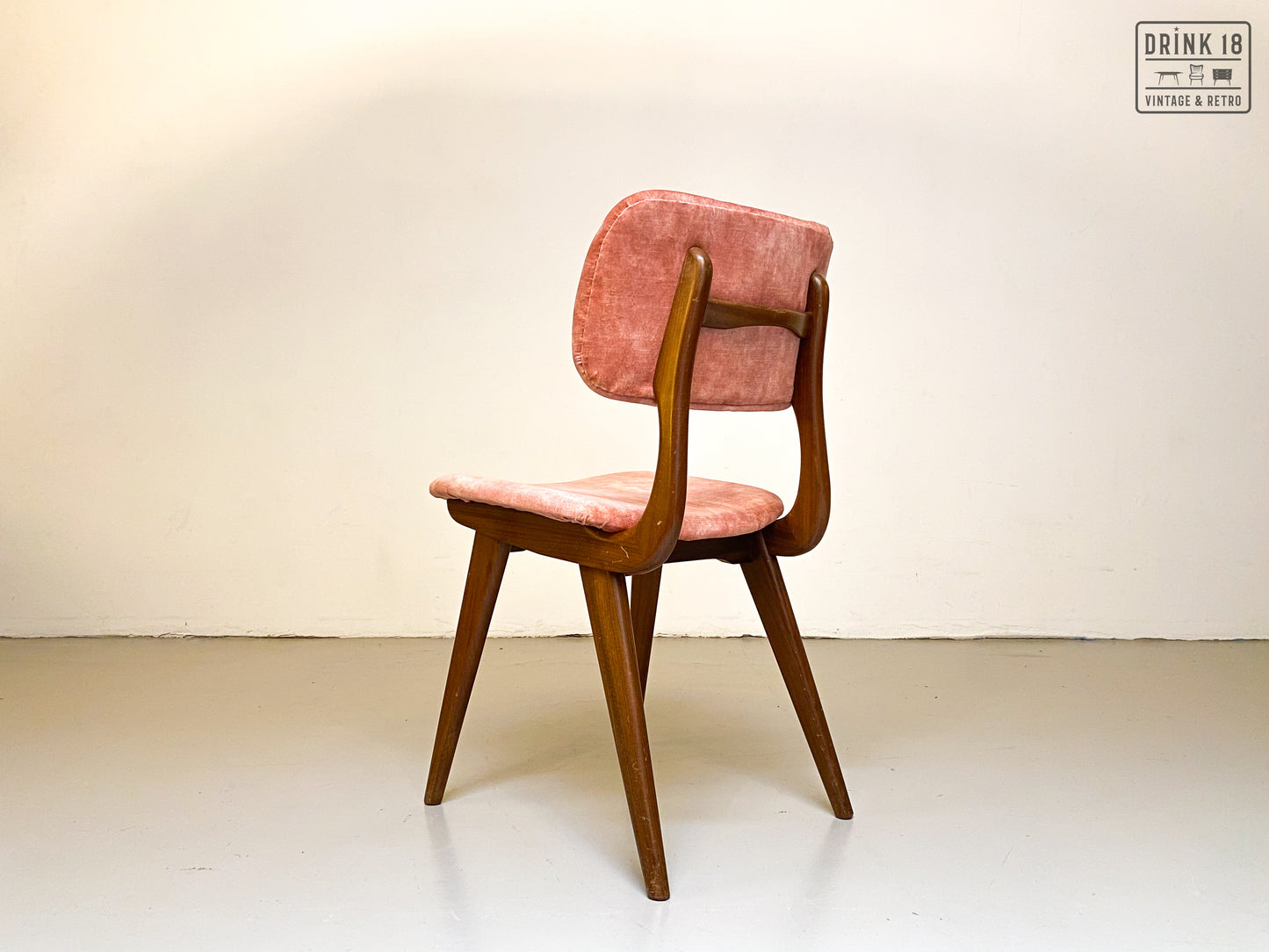 Zes vintage eetkamerstoelen - Louis van Teeffelen
