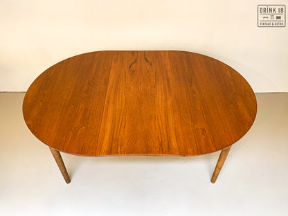 Vintage - Verlengbare ronde eettafel XXL