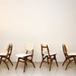 Set van Vier vintage eetkamerstoelen #1 - Pynock Wierden