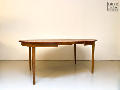 Vintage - Verlengbare ronde eettafel XXL