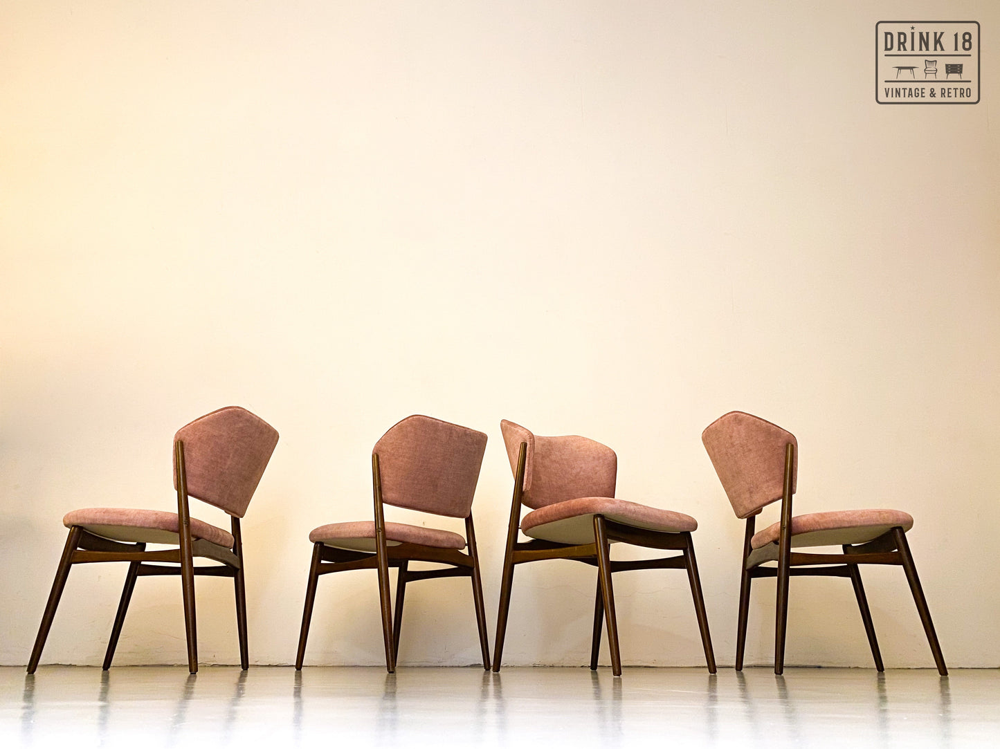 Zes eetkamerstoelen (Oudroze) - Spahn Stadtlohn
