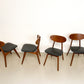Vier vintage stoelen - Louis van Teeffelen