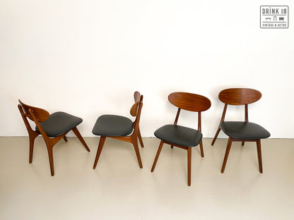 Vier vintage stoelen - Louis van Teeffelen