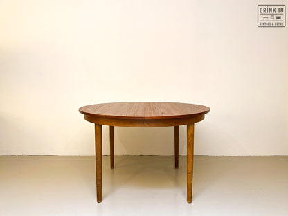 Vintage - Verlengbare ronde eettafel XXL