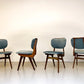 Vier vintage eetkamerstoelen - Louis van Teeffelen