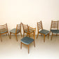 Vintage - Zes eetkamerstoelen
