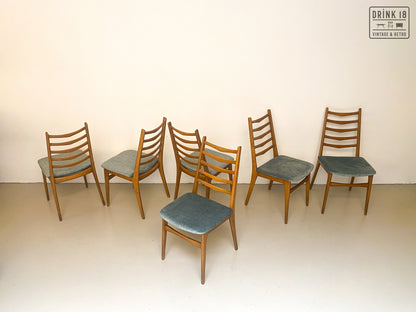 Vintage - Zes eetkamerstoelen