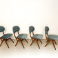 Vier vintage eetkamerstoelen (Eden) - Louis van Teeffelen