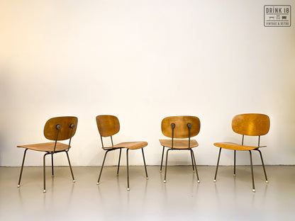 Set van vier Eetkamerstoelen - Gispen 116