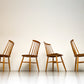 Vintage - Zes Spijlenstoelen