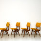 Vier vintage eetkamerstoelen (Sun) - Louis van Teeffelen