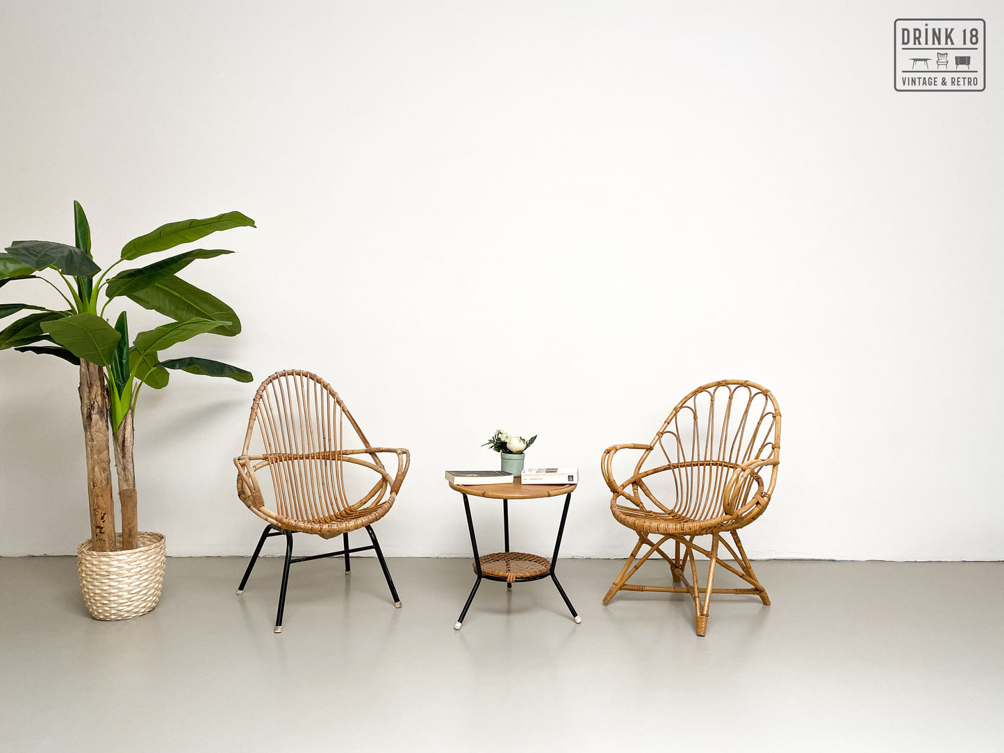 Vintage - Rotan lounge set
