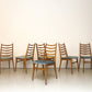 Vintage - Zes eetkamerstoelen