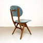 Vier vintage eetkamerstoelen (Eden) - Louis van Teeffelen
