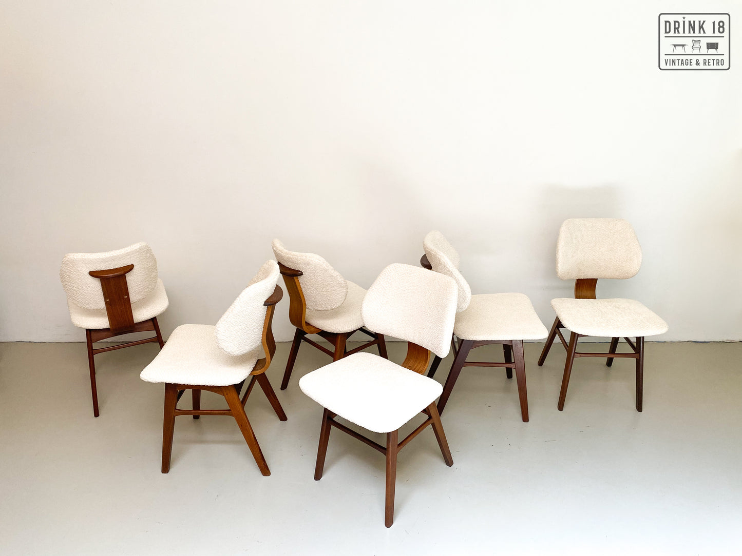 Zes Royal Eetkamerstoelen - Pastoe