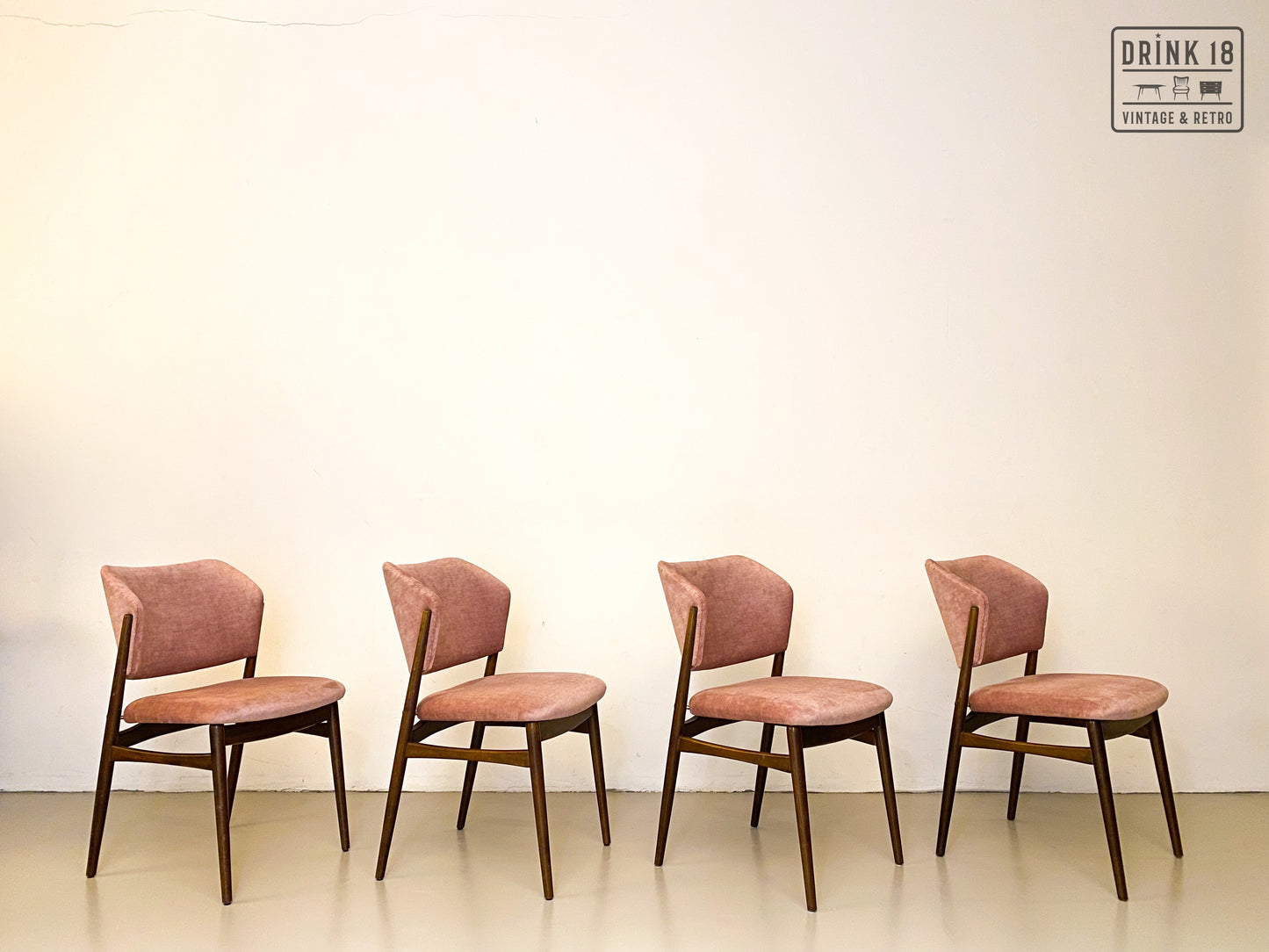 Zes eetkamerstoelen (Oudroze) - Spahn Stadtlohn